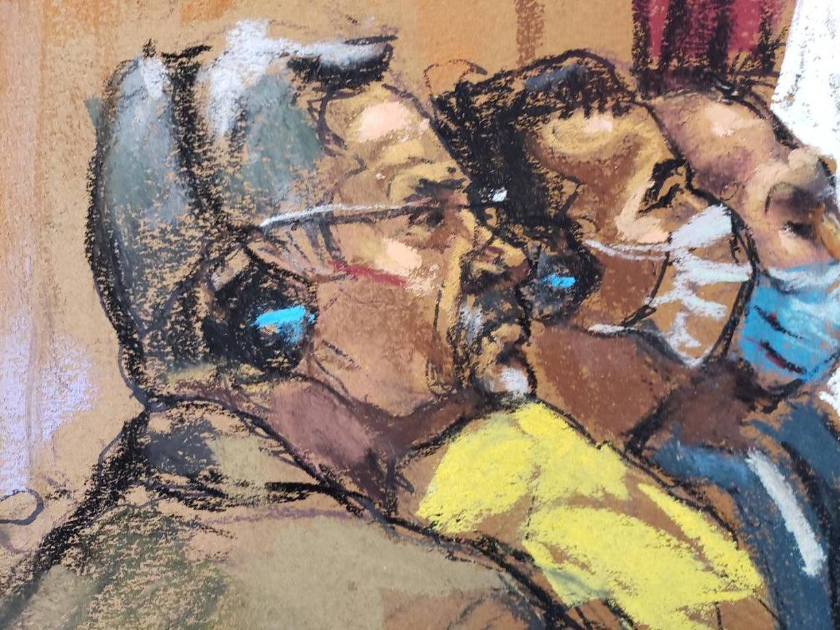 Hernández, que fue presidente de <b>Honduras</b> entre 2014 y 2022, será juzgado junto al antiguo jefe de la Policía de <b>Honduras</b> Juan Carlos “El Tigre” Bonilla y Mauricio Hernández, policía y primo del exmandatario, pese a los intentos de la defensa del exmandatario de separar los casos. Foto: LA PRENSA/Jane Rosenberg