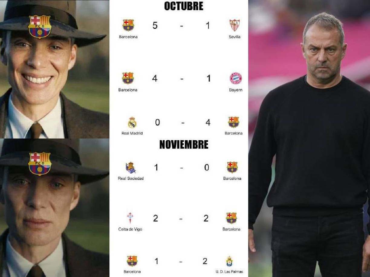 Barcelona desata burlas: los memes de la sorpresiva derrota en LaLiga