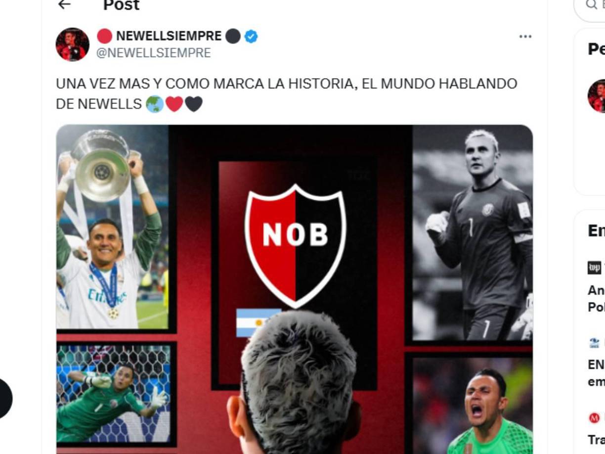 Aficionados del equipo se ilusionan con el fichaje de Keylor.