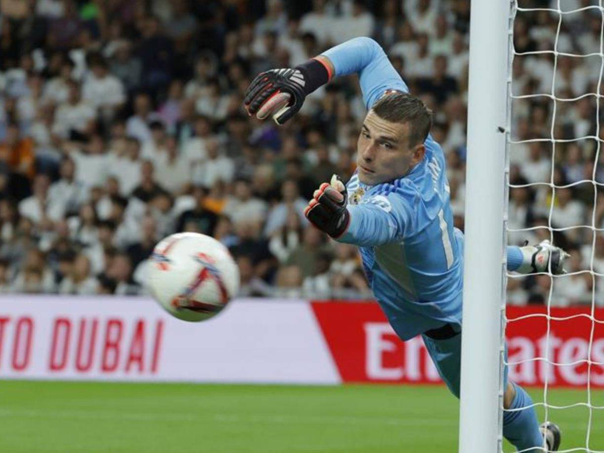 Lunin fue el portero del Real Madrid ante la lesión de Courtois. 
