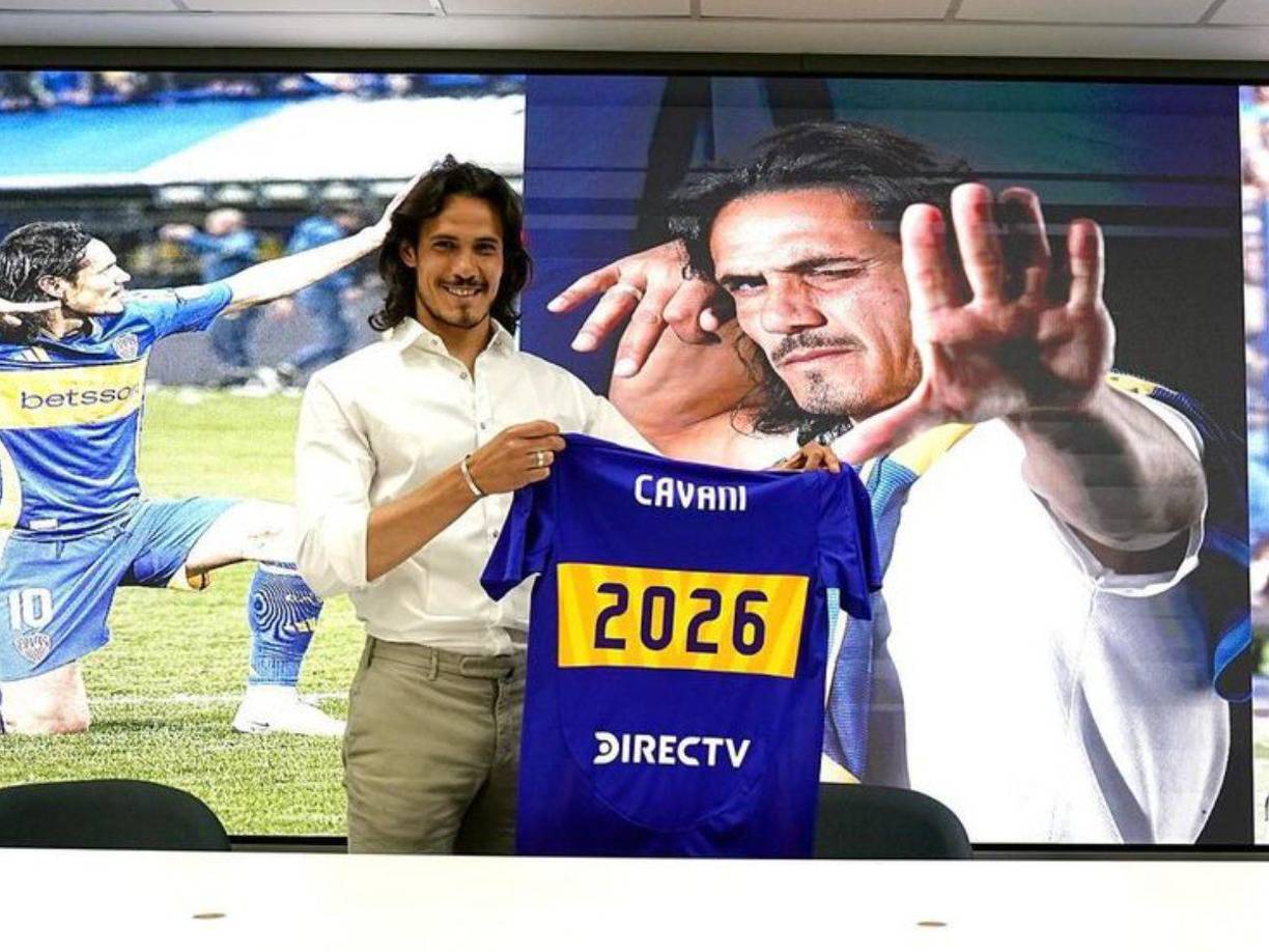 Edinson Cavani, de 37 años, seguirá jugando en Boca Júniors. Tras semanas de especulaciones con su futuro, el uruguayo ha extendido su contrato hasta 2026