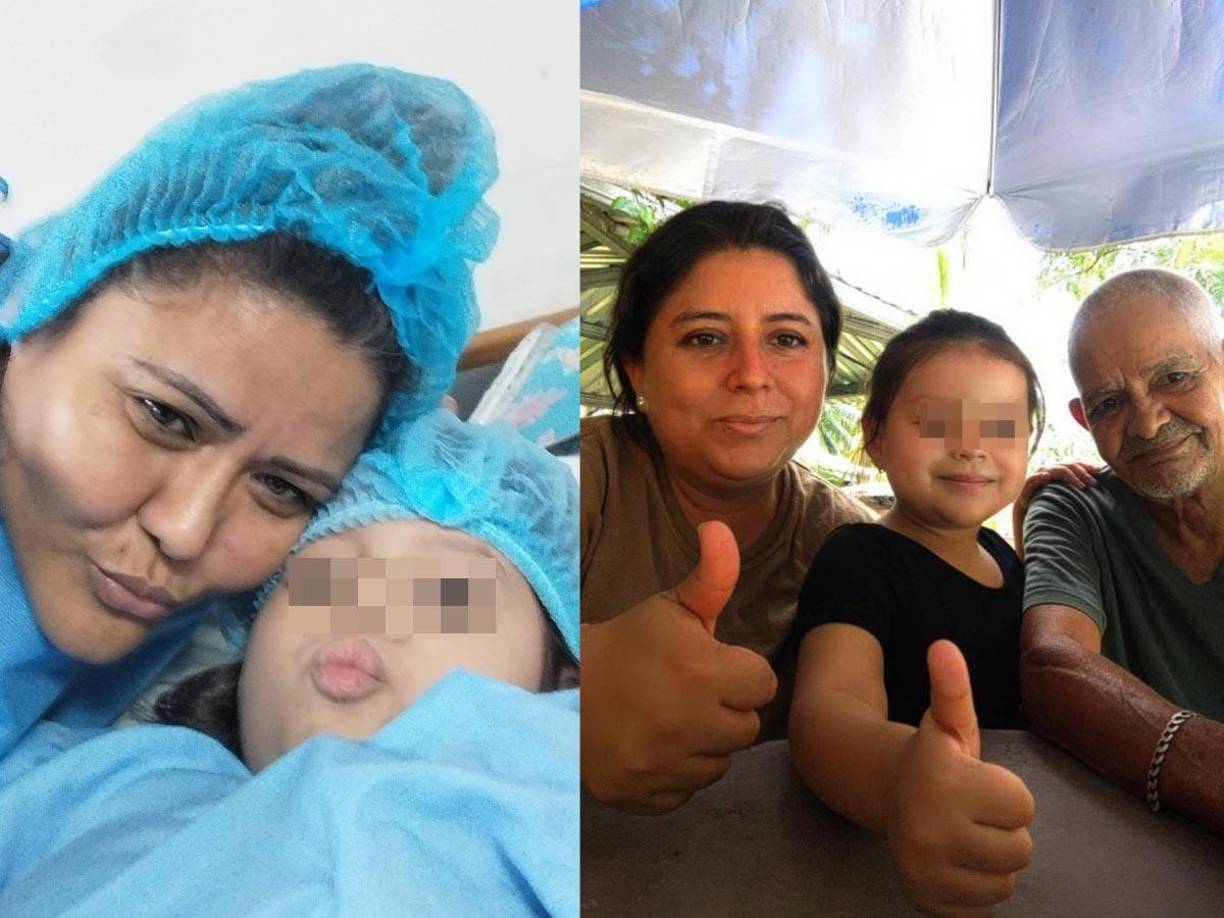 La pequeña Fernanda Cruz ahora está al cuidado de su tía Doris (a la izquierda), a quien siempre ha visto como una madre y quien se ha convertido en su ángel tras la muerte de su progenitora Vanessa y su bisabuelo Luis Cruz (los de la derecha) en un accidente de tránsito.
