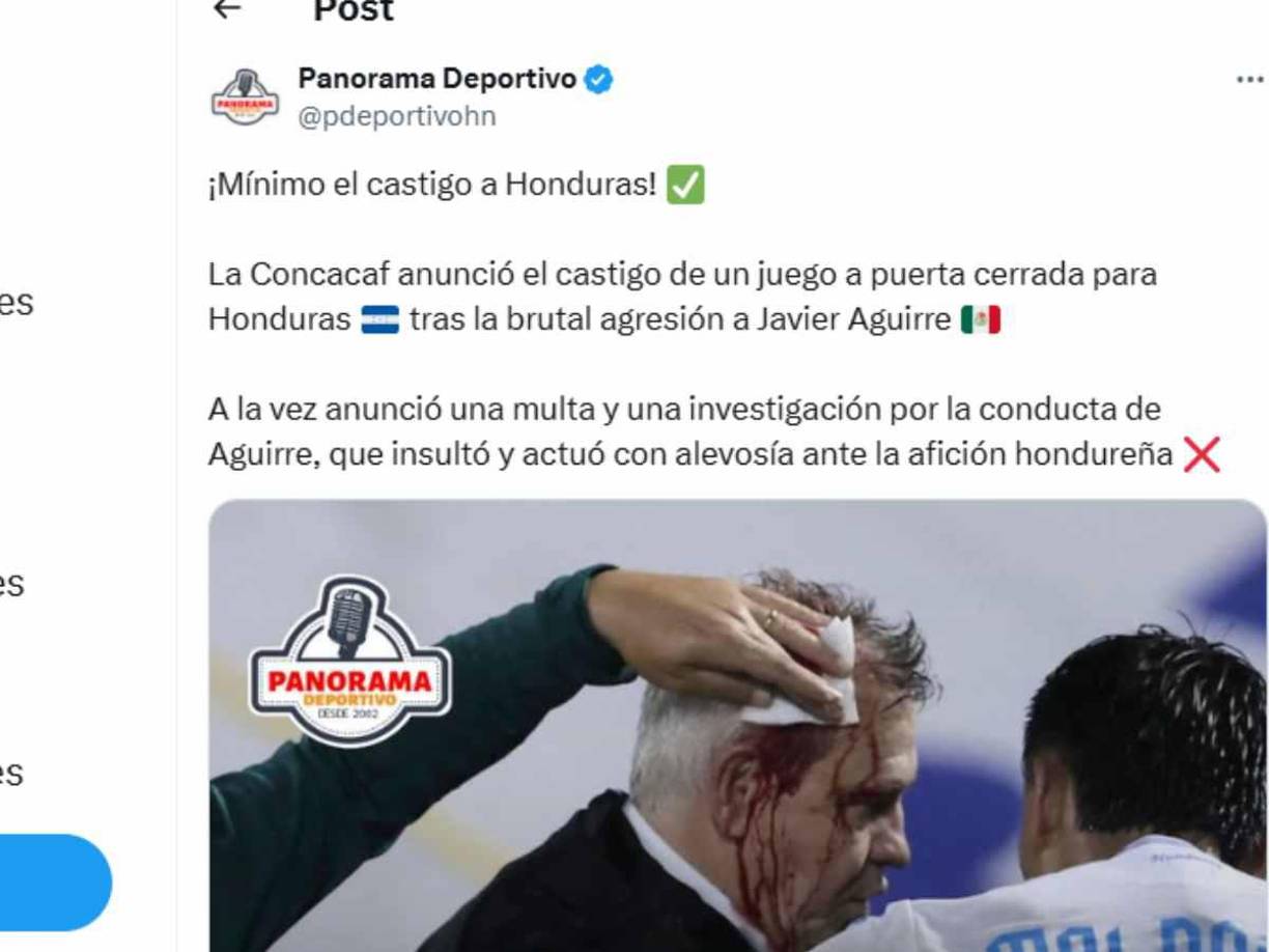 ”Mínimo castigo a Honduras”, se indica en Honduras luego de la sanción por parte de Concacaf. 