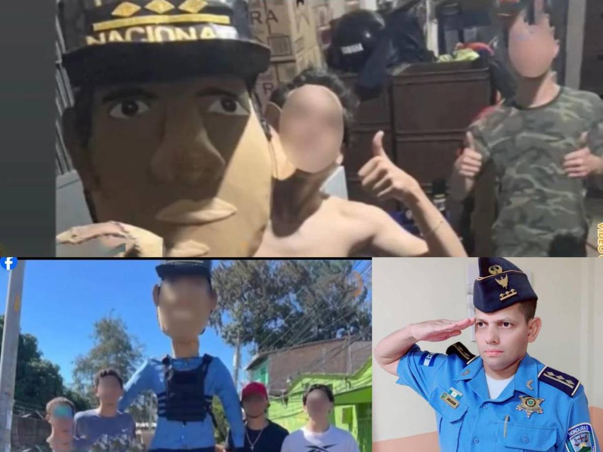 Siete jóvenes aseguran que fueron detenidos por elementos de la Policía Nacional luego de elaborar un monigote con la figura del comisario Christian Nolasco.