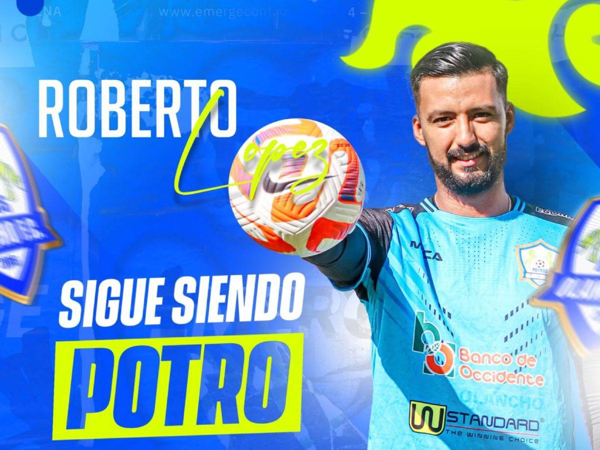Olancho FC anunció que Roberto López se mantiene como uno de sus porteros.