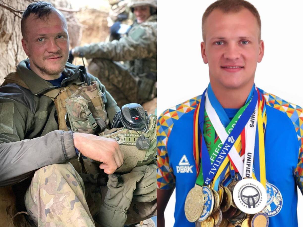 El deportista se unió como voluntario al Ejército a principio del año pasado para resistir a la invasión rusa.