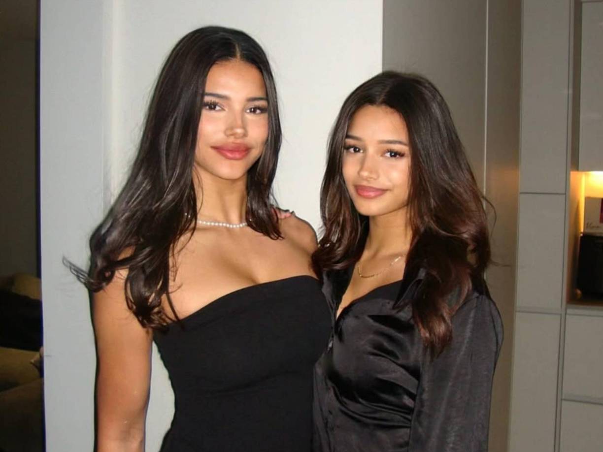 Kiana compartió esta foto junto a su también bella hermana. 