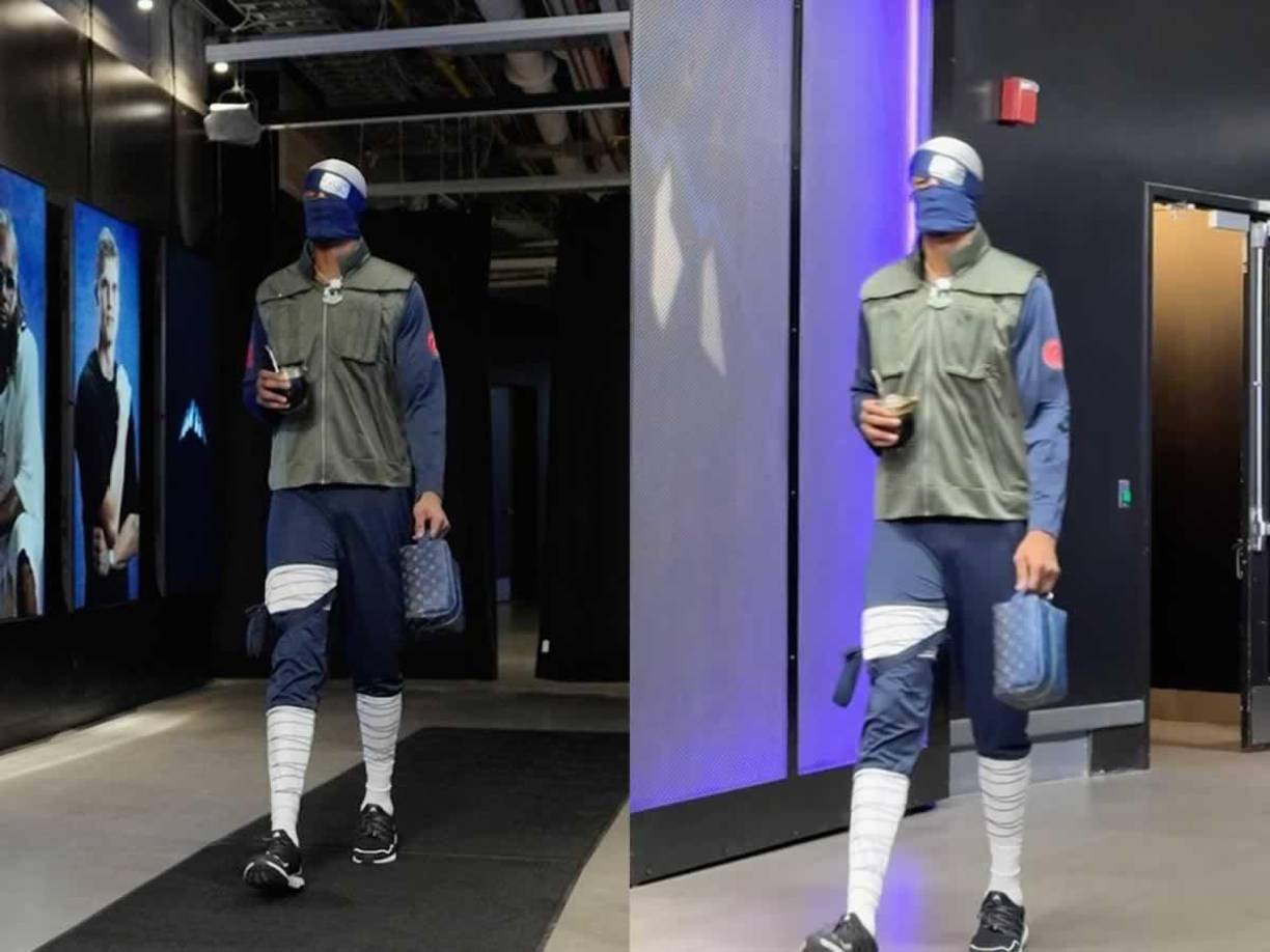 John Collins, el alero de 27 años de los Utah Jazz, sorprendió al público en el Delta Center en el juego vs San Antonio Spurs con su impresionante interpretación de Kakashi Hatake, el querido personaje de la exitosa serie de anime Naruto.