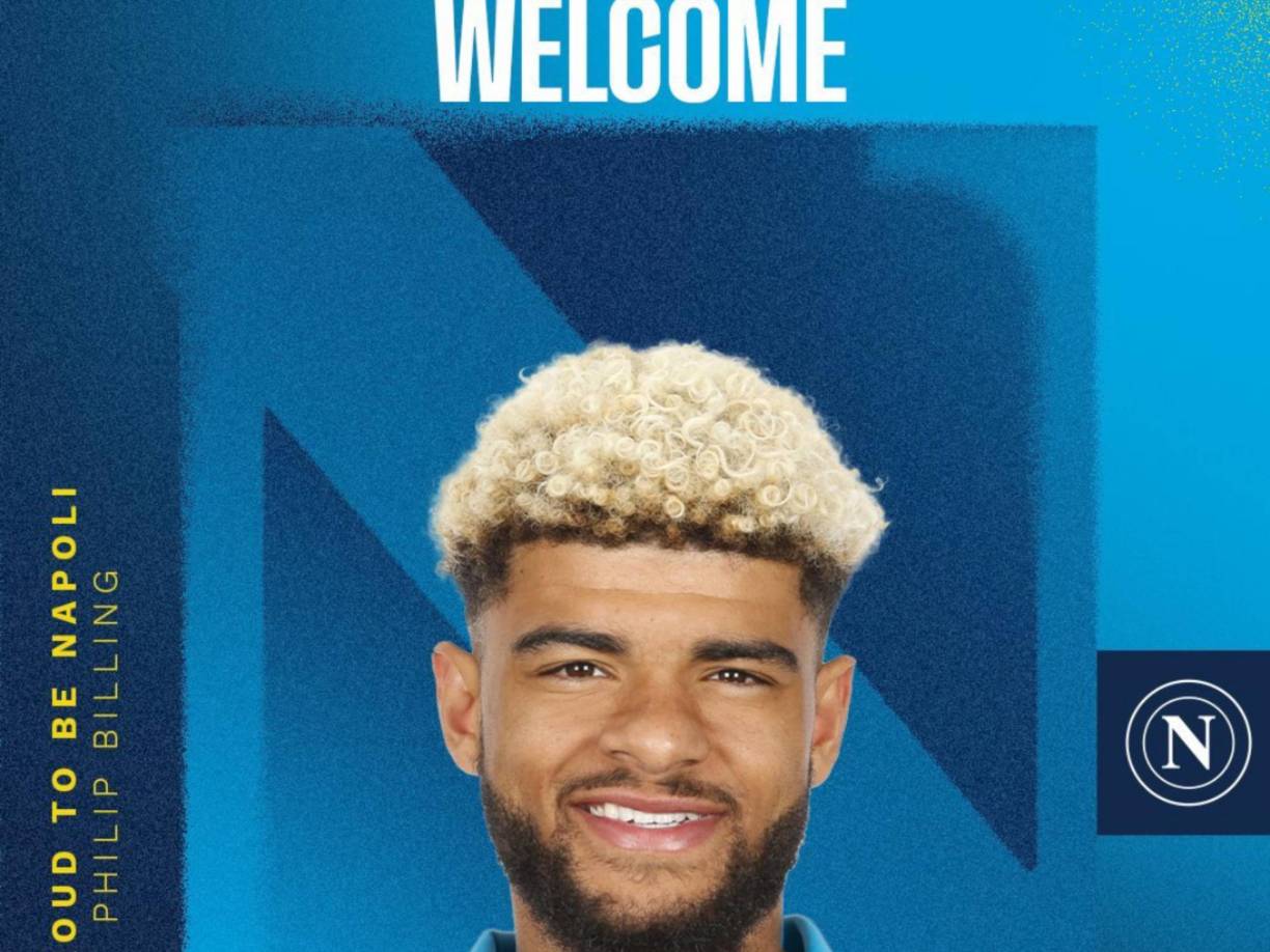 El mediocentro danés Philip Billing es nuevo jugador del Napoli de Italia, llega procedente del Bournemouth. 