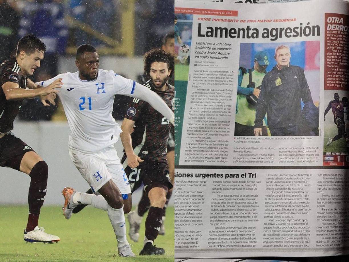 LA PRENSA tiene amplia cobertura del Honduras vs México en Toluca. Los medios impresos de suelo azteca compartieron la inconformidad de FIFA ante estos terribles actos.