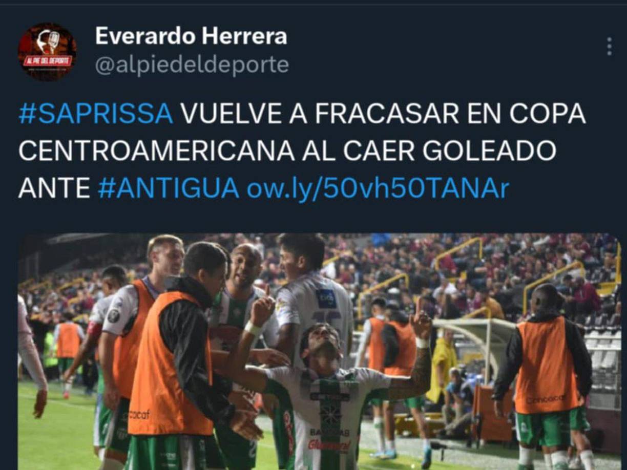 ”Saprissa vuelve a fracasar en Copa Centroamericana”, señaló Everaldo Herrera de Costa Rica.