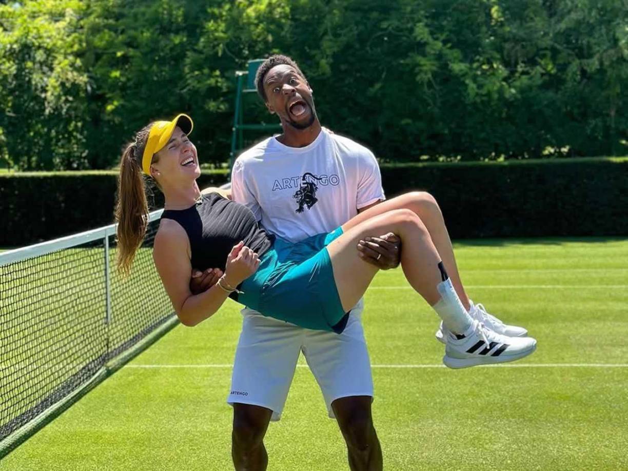 Elina Svitolina y Gael Monfils son una de las parejas más queridas del circuito internacional de tenis.
