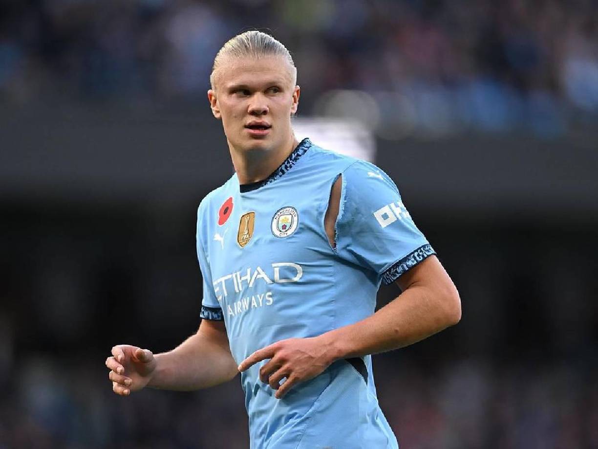 5-Erling Haaland - Manchester City (Inglaterra) - 12 goles/24 puntos