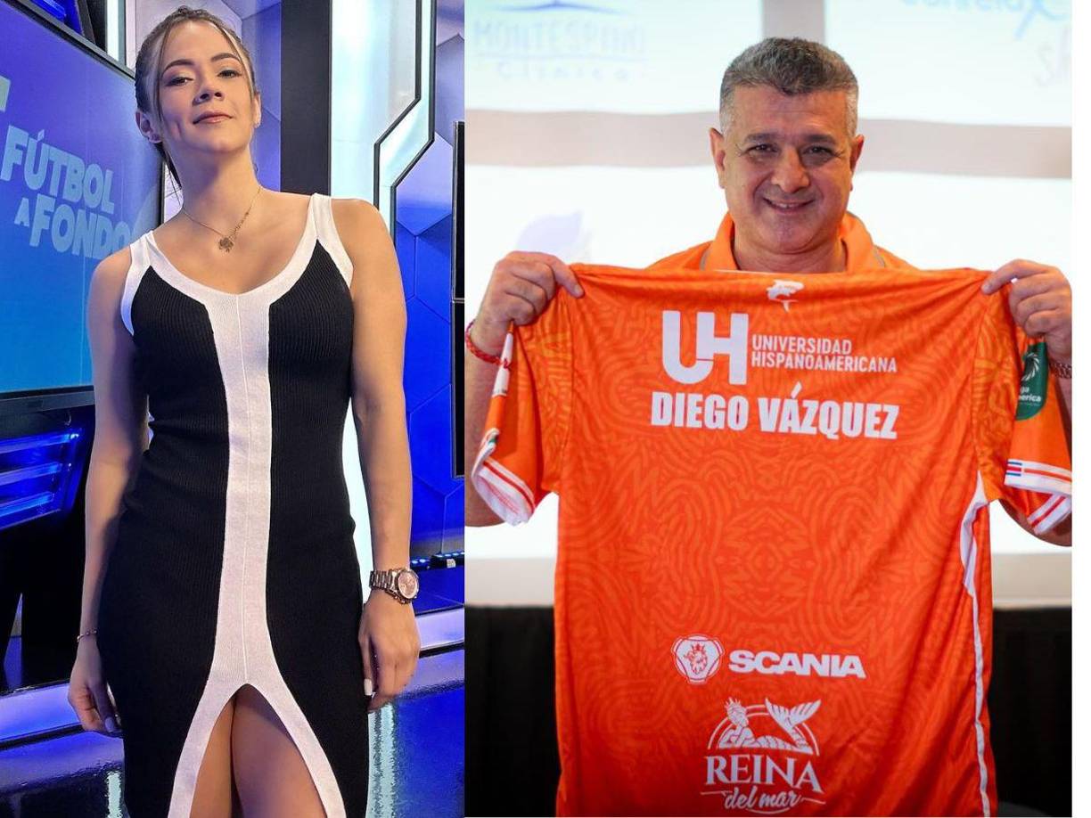 Isabel Zambrano se apuntó como nueva aficionada al Puntarenas y le dejó un par de mensajes románticos a su pareja Diego Vázquez, el nuevo entrenador del cuadro costarricense.