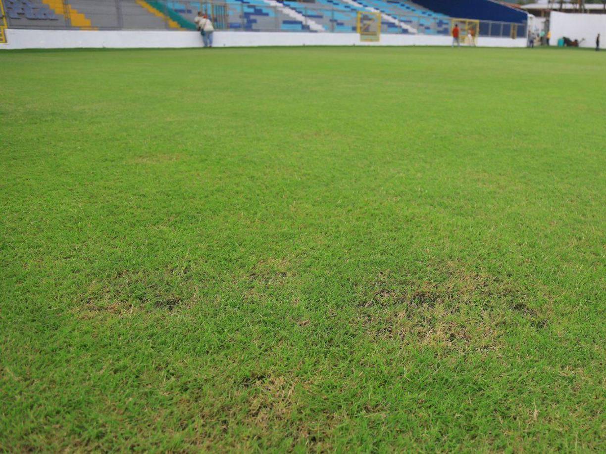 Mario Moncada aseveró que el engramillado del estadio Morazán estará destruido en dos meses si no se le da el mantenimiento continuo con personas preparadas.