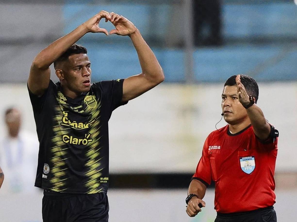 Yeison Moreno anotó el único gol del Clásico para el triunfo del Real España.