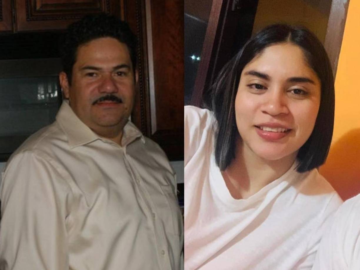 Fotos en vida de Hernán Santos y su esposa Dunia, quienes fueron asesinados en el Omoa, Cortés.