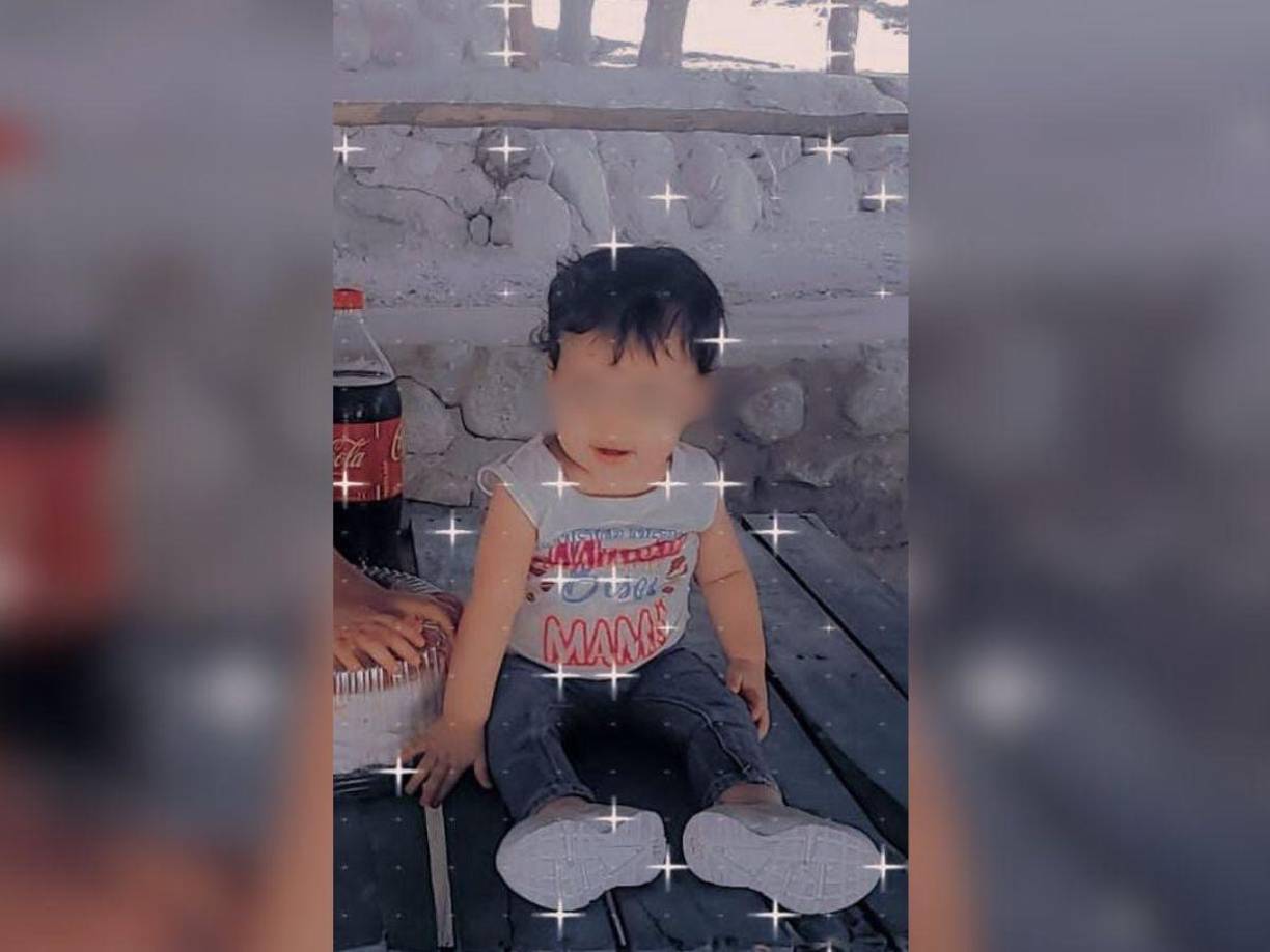 Fotografía en vida de Génesis Yosselin Reyes Mejía de un año y medio de edad.