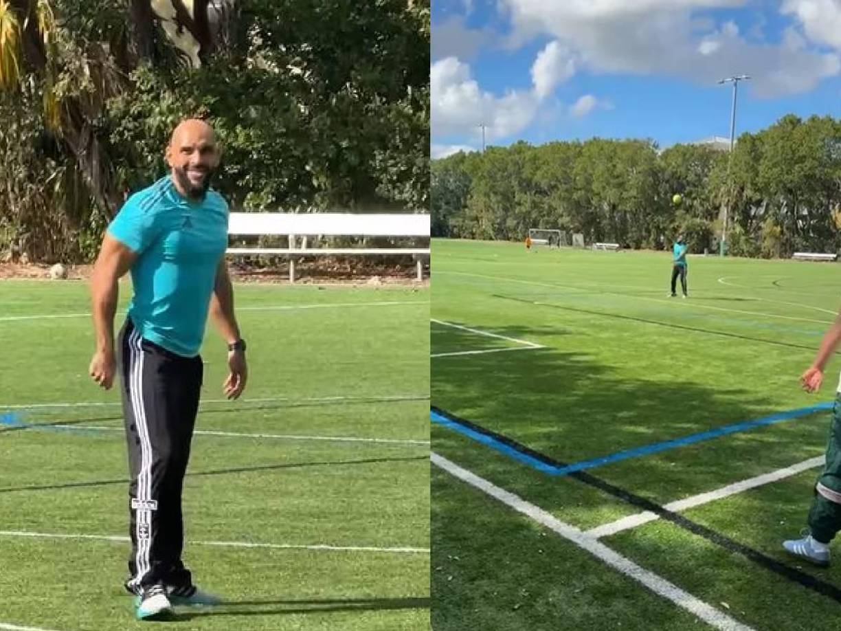 Pogba se encuentra suspendido tras dar positivo en un control antidopaje y estuvo afinando la puntería con Yassine. El mediocampista está sin equipo y su regreso a las canchas sería a principios del 2025.