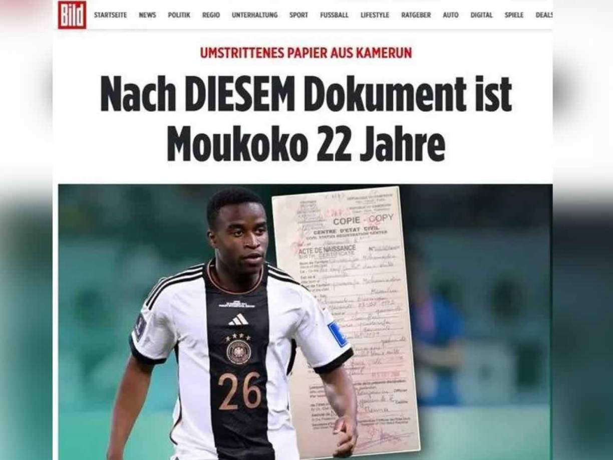 Estos descubrimientos de suma a la investigación realizada por ‘Bild’ en Camerún, que no encontró ninguna evidencia del nacimiento de Youssoufa Moukoko en 2004, mientras sí habían certezas de un Youssoufa Mohamadou nacido en 2000, registrado como hijo de Ousman Mohamadou, un taxista local.