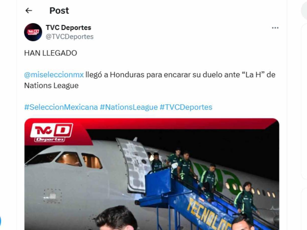 Medios de México se pronunciaron sobre la llegada de su selección a Honduras.