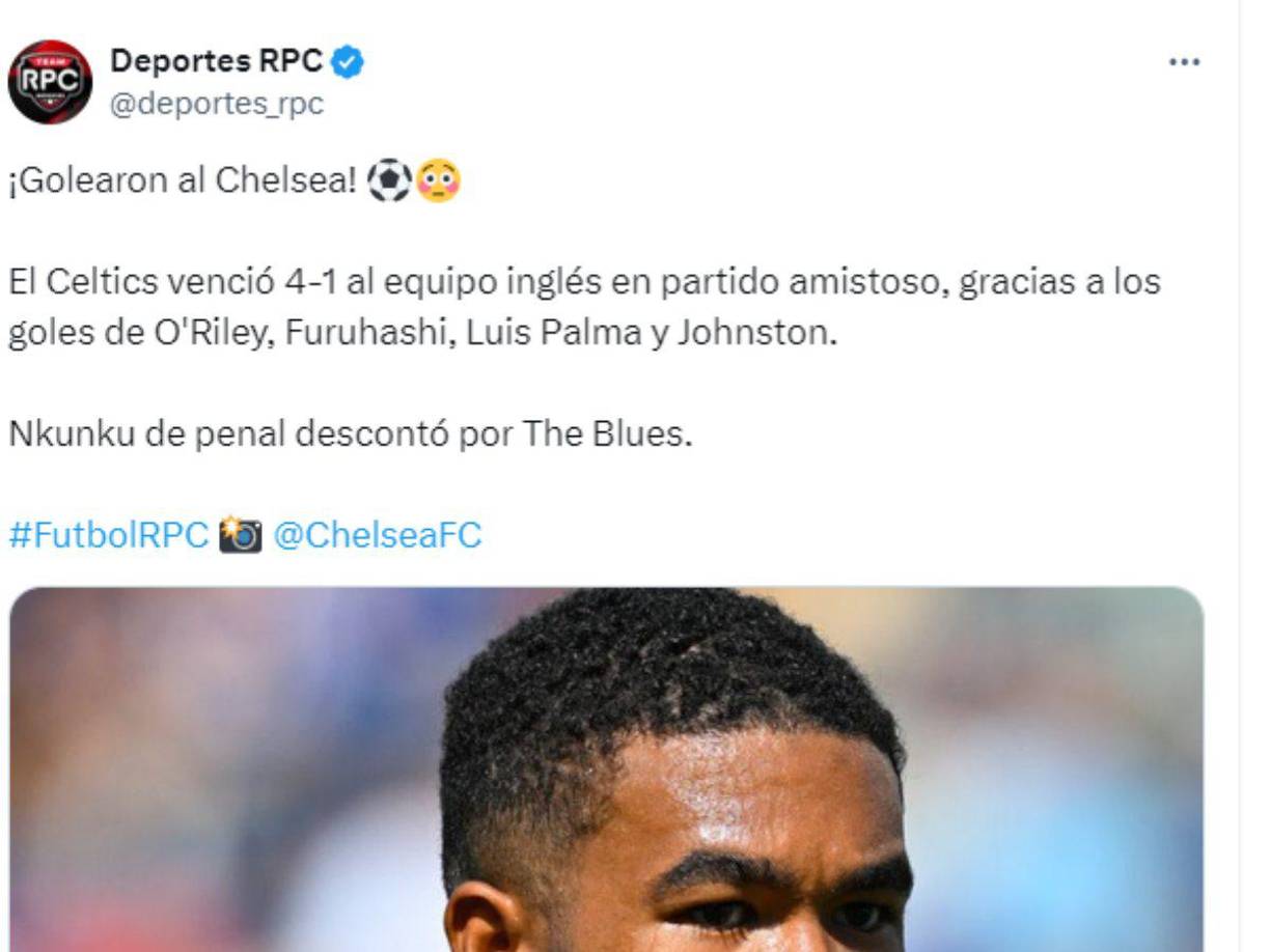 Prensa de Panamá también se pronunció sobre la goleada del Celtic en donde Luis Palma marcó uno de los goles.
