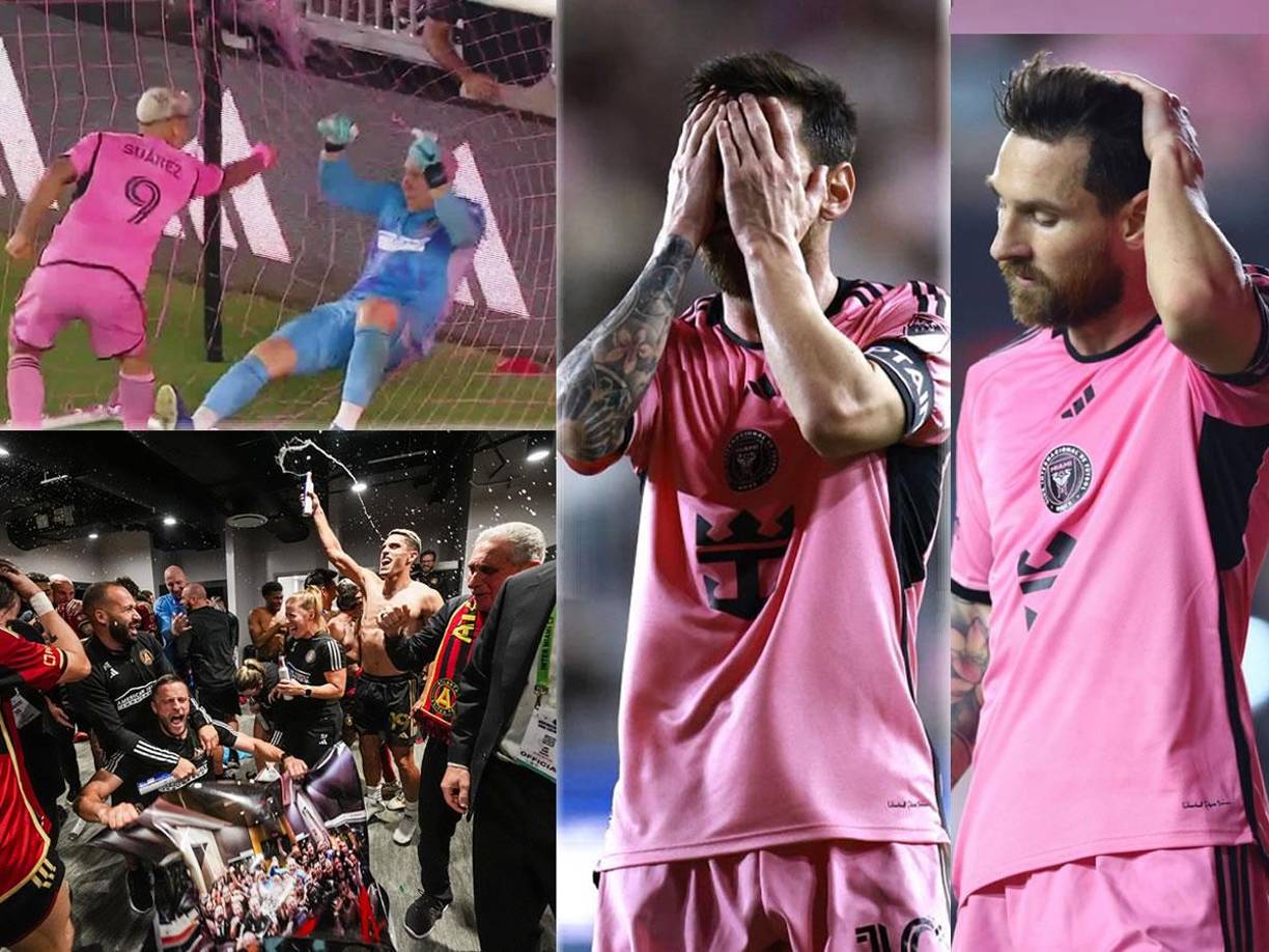 Las dolorosas imágenes de la eliminación de Lionel Messi y el Inter Miami en los playoffs de la MLS tras perder contra el Atlanta United, en el Chase Stadium.