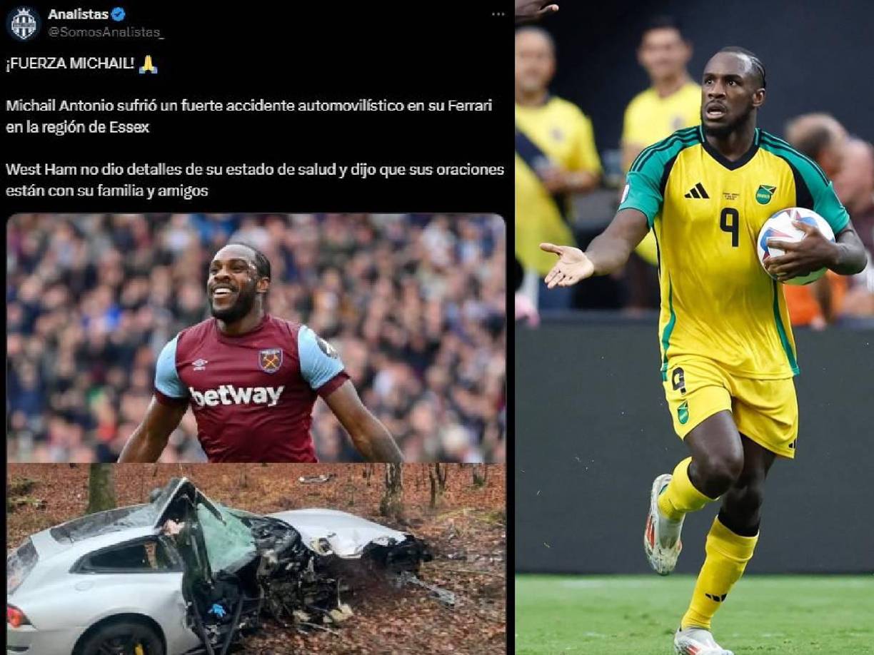 Las redes sociales empezaron a mandar mensajes para el futbolista tras el terrible accidente.