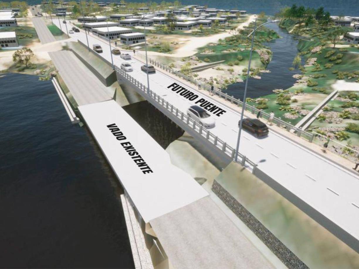 Construirán un puente en la carretera hacia Jucutuma para reemplazar el vado que cuando llueve deja incomunicados a los pobladores. Mientras se construye el puente siempre estará habilitado el vado.