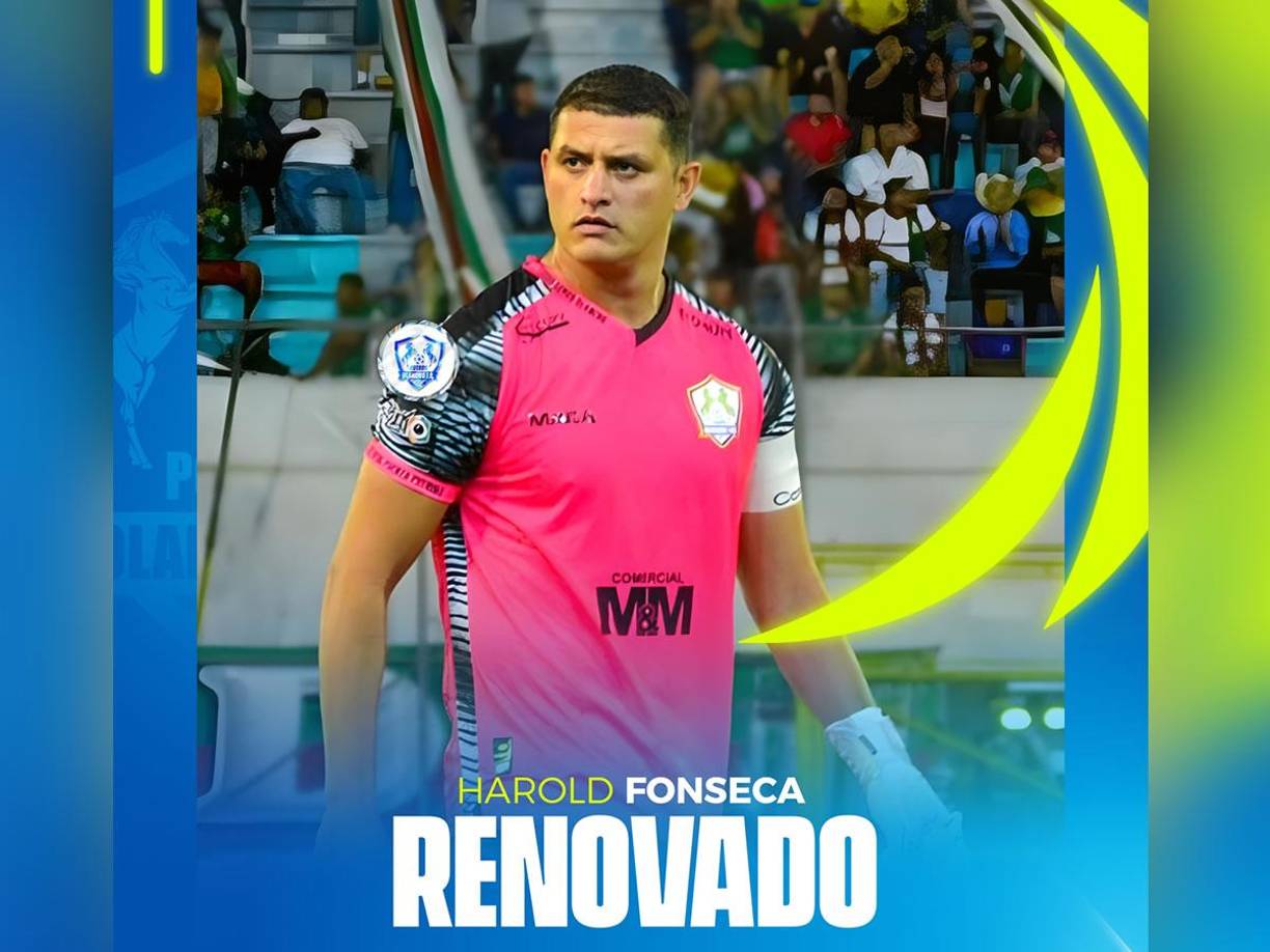 Harold Fonseca - El portero hondureño fue renovado por los Potros del Olancho FC de cara a la próxima temporada.