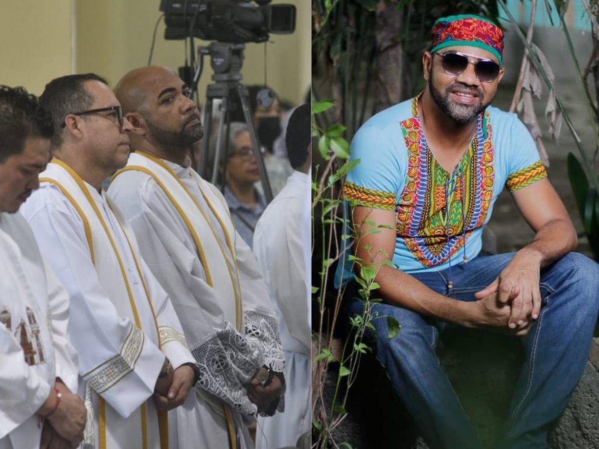 Donaciano Alarcón participó este miércoles en su primera misa crismal desde que se refugió en Honduras.