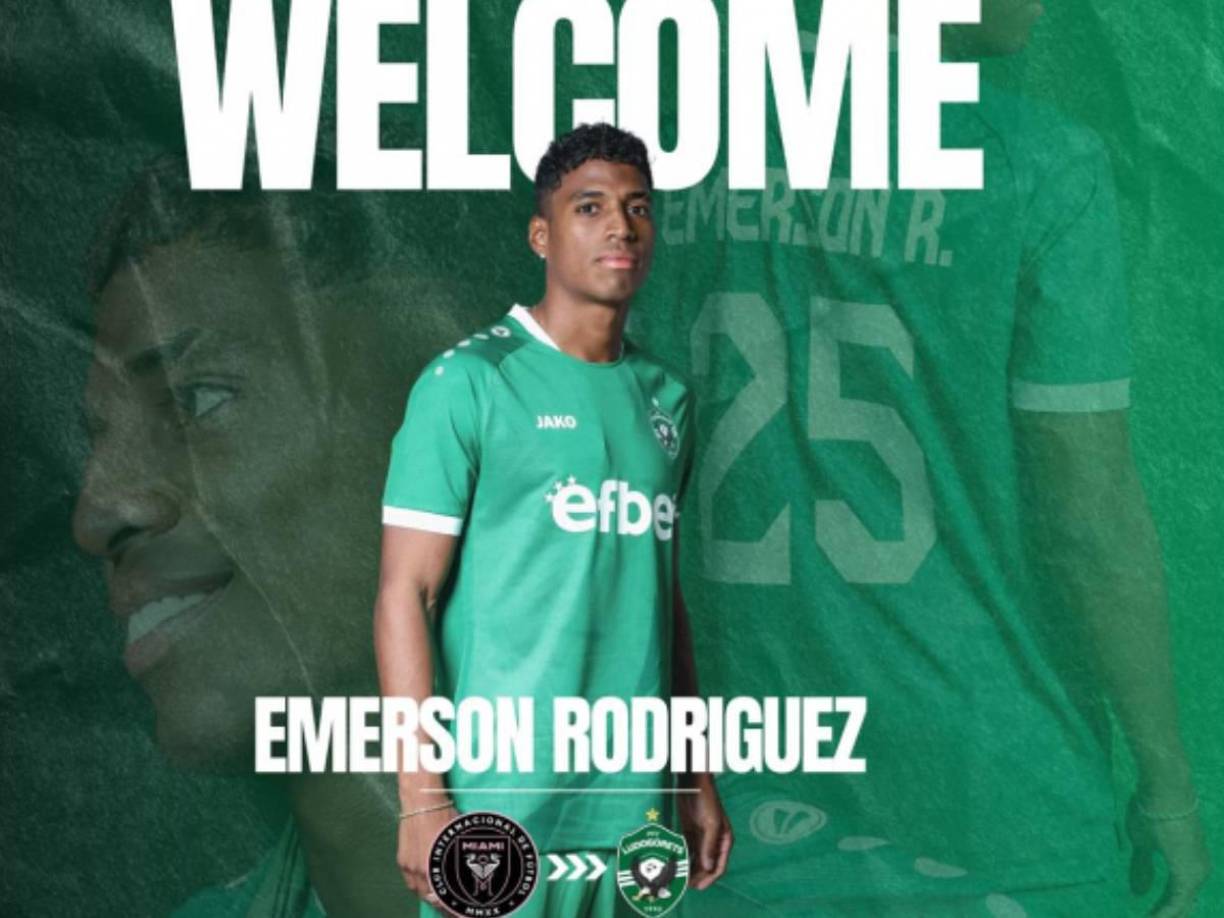 Emerson Rivaldo Rodríguez deja al Inter Miami y es nuevo jugador del Ludogorest de la Primera División de Bulgaria.