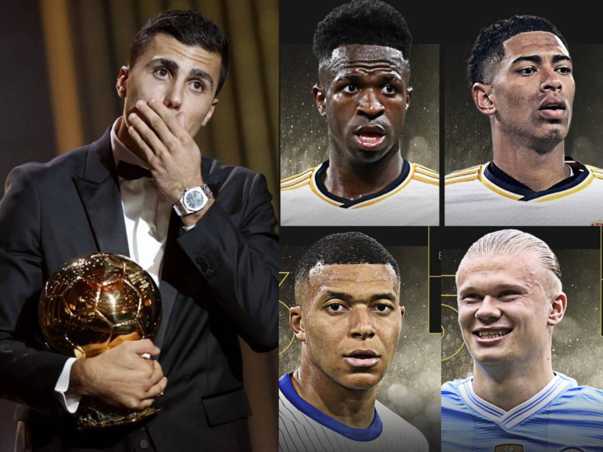 Así quedaron las posiciones en el Balón de Oro 2024. 