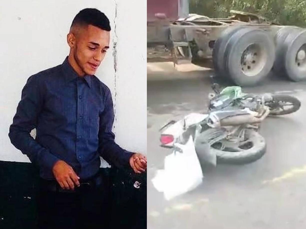 A la izquierda, foto en vida de Daniel Moreira, el joven que murió este viernes en Casa Quemada, sector de Cofradía.