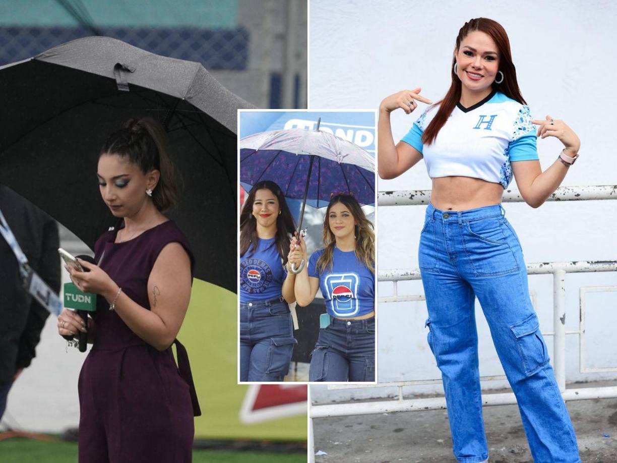 La senda lluvia que cae sobre San Pedro Sula no impidió que la belleza se hiciera presente en el estadio Morazán de cara al encuentro entre los seleccionados de Honduras y México. 