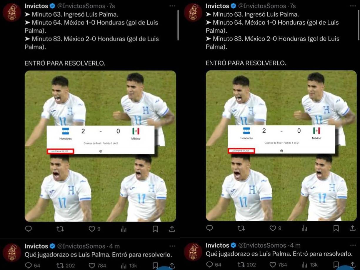 “Qué jugadorazo es Luis Palma. Entró para resolverlo”, dicen en Invictos.