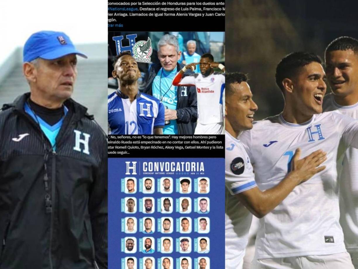 Las reacciones de la prensa hondureña a la convocatoria de Reinaldo Rueda para los juegos ante México por la Nations League de Concacaf.