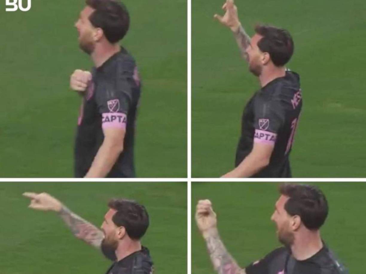 ¿El festejo de Lionel Messi contra el Club América de México? Primero, mostró su número y su apellido. Y, luego, se señaló a sí mismo y soltó un gesto como diciendo “yo tengo 3 (estrella), ¿ustedes?”. Al parecer fue una respuesta contra los aficionados que se estaban metiendo con él.