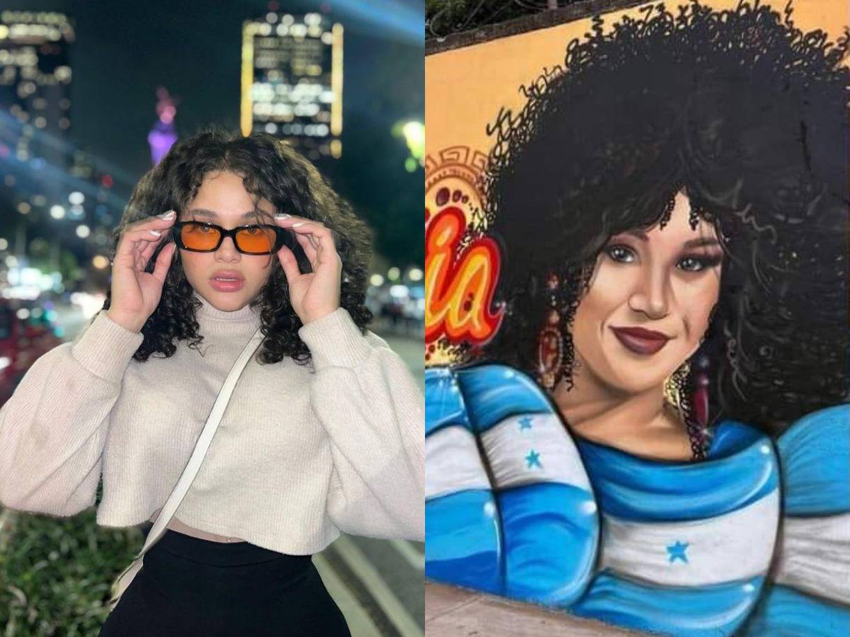 El hemoso mural que fue pintado mientras Cesia Sáenz participaba en la Academia en el 2022 ha sido dañado.