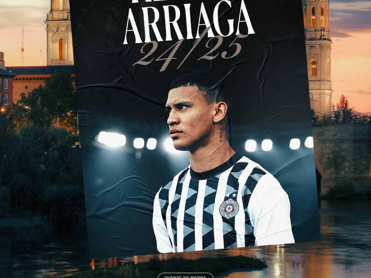Kervin Arriaga - El volante hondureño ya es nuevo fichaje del Real Zaragoza de la segunda división del fútbol español. El mediocampista llega a España procedente del Partizán de Belgrado.