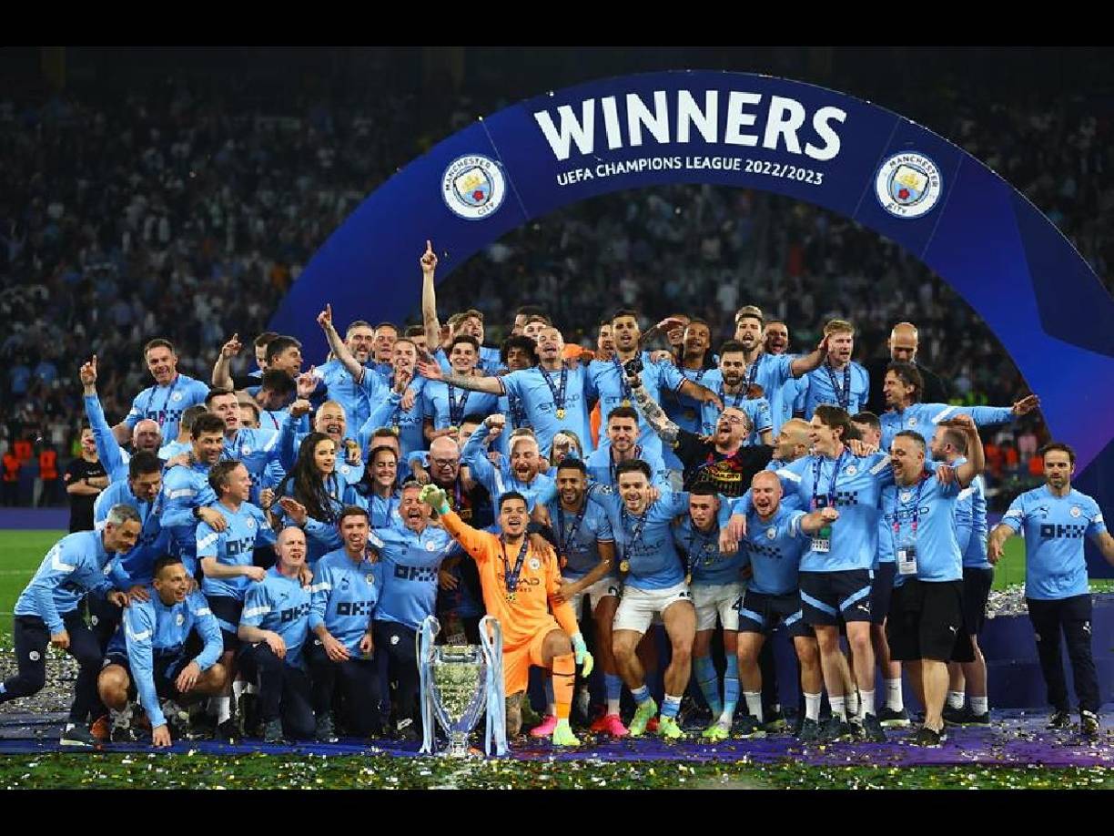 El conjunto de Pep Guardiola, que logró en Estambul su primer título en la máxima competición europea, acapara la mayoría de los once elegidos por el panel de observadores técnicos de la UEFA.