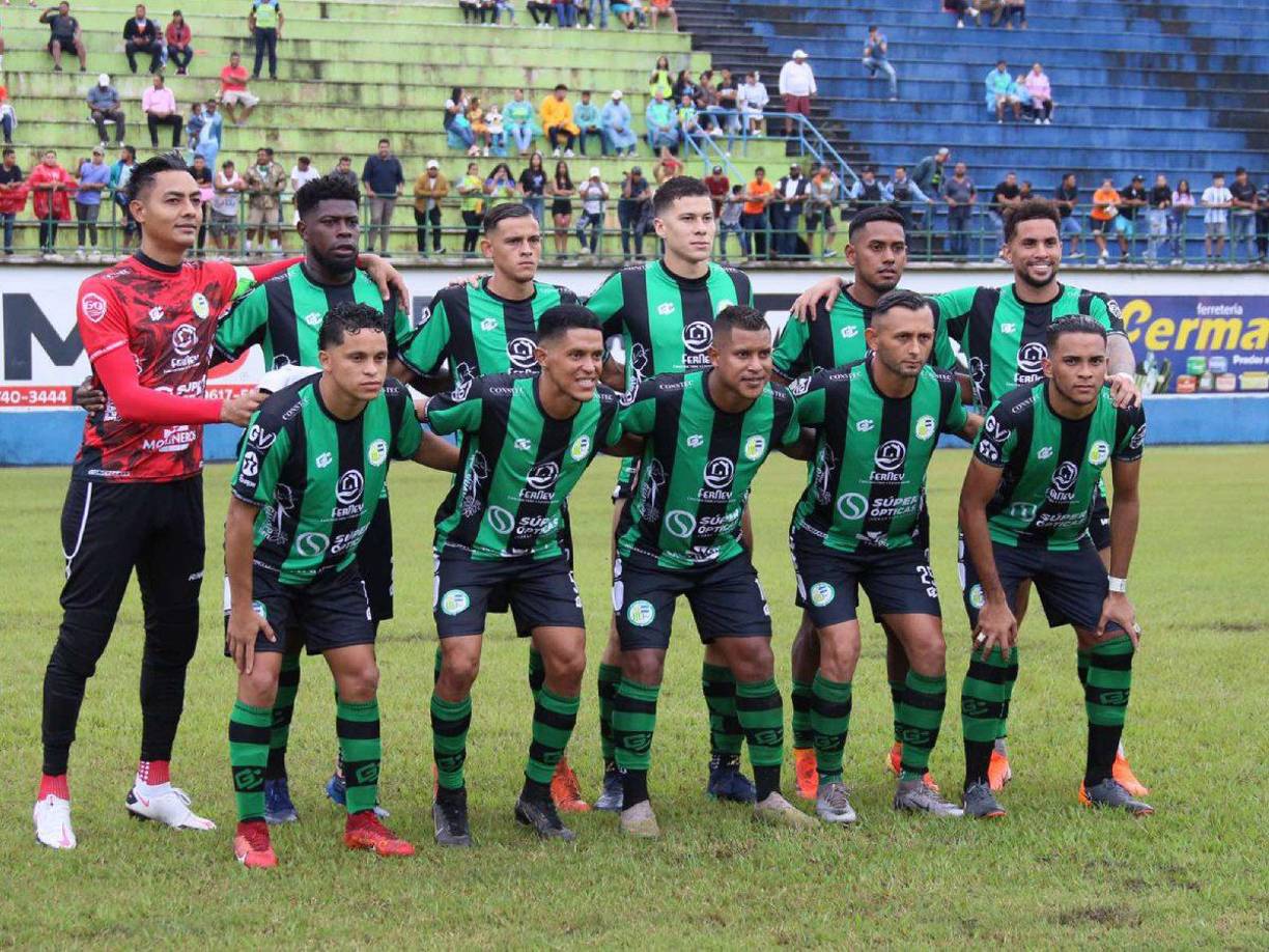 El 11 titular del Juticalpa FC que venció 1-0 al Olancho FC . 