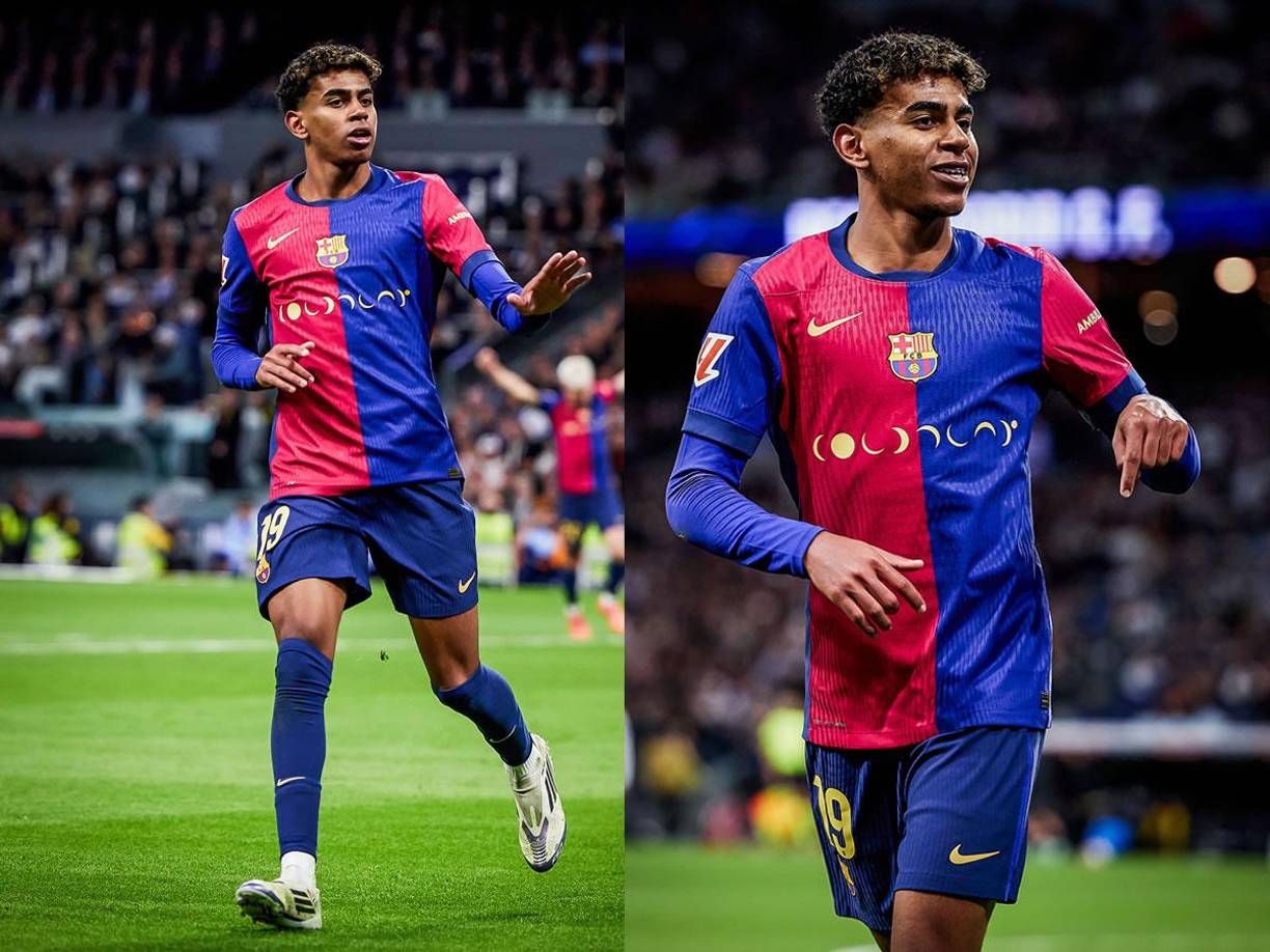Así fue la celebración de Lamine Yamal en el Bernabéu ante la afición del Real Madrid.