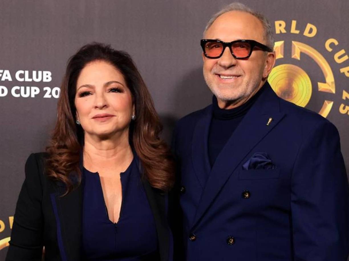 Gloria y Emilio Estefan, íconos de la ciudad de Miami, dijeron presentes al sorteo del Mundial de Clubes.