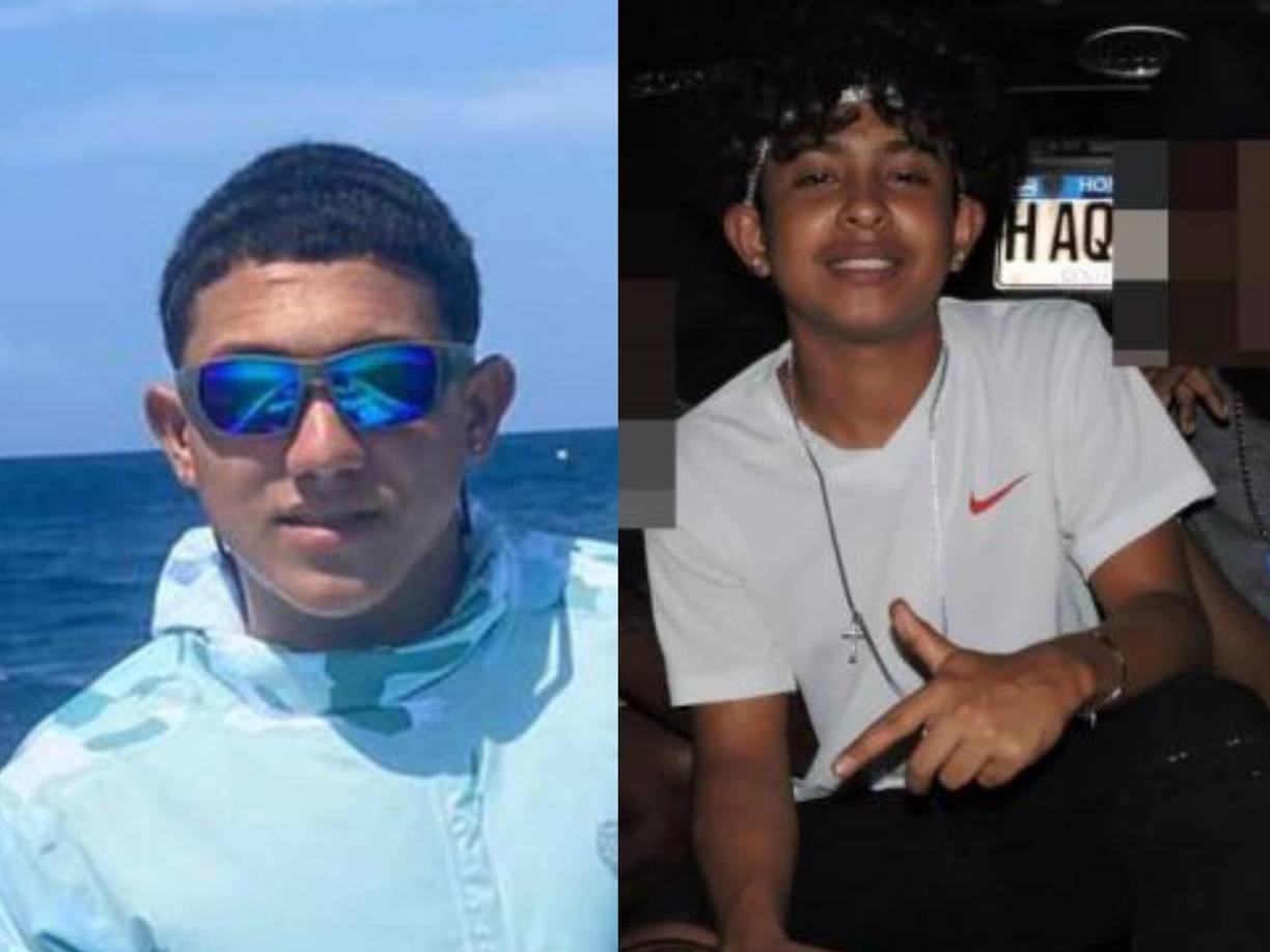 Fotos en vida de Andy Mejía y Olmer Maldonado, los dos jóvenes que fueron asesinados en Roatán.