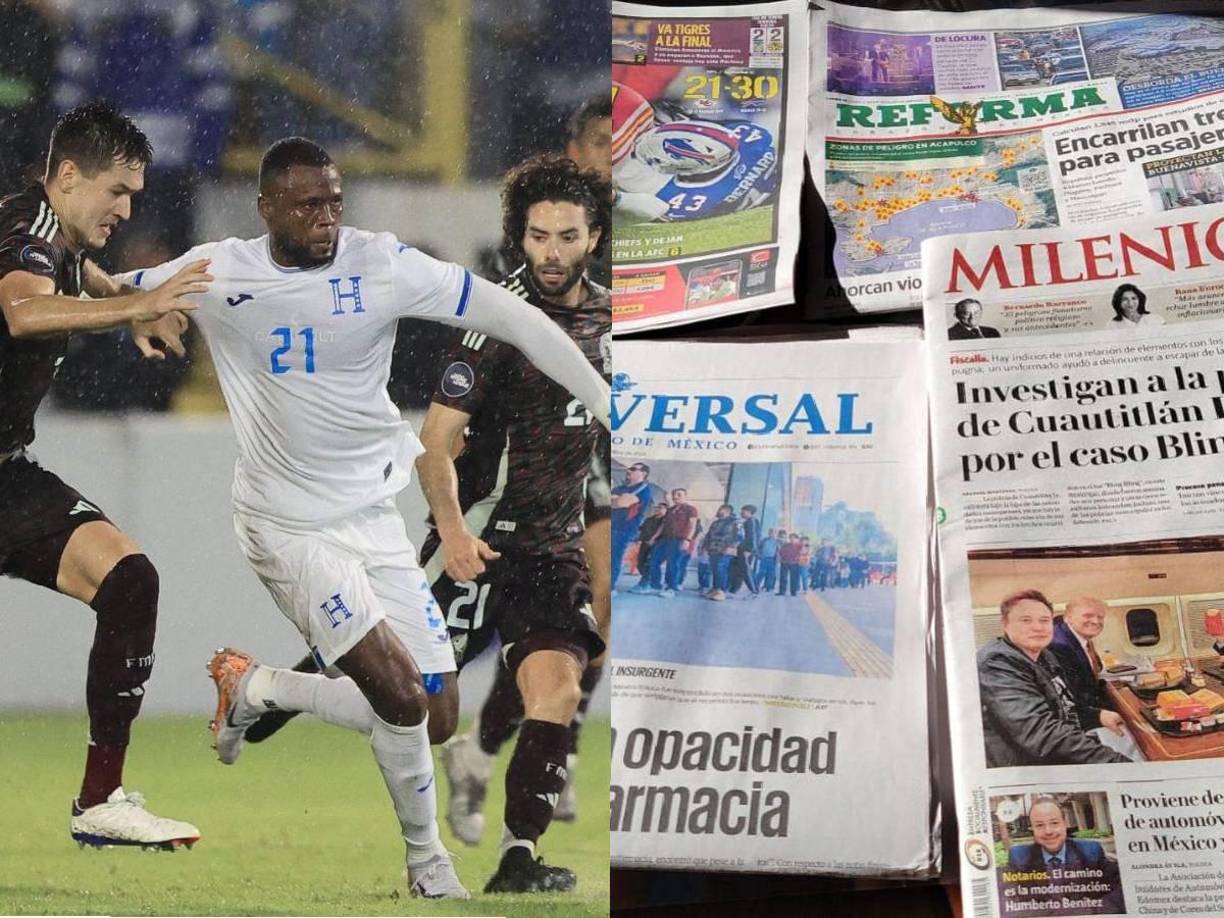 Universal, Milenio, Reforma, entre otros medios importantes de México, hicieron hincapié sobre la vuelta del Honduras vs México.