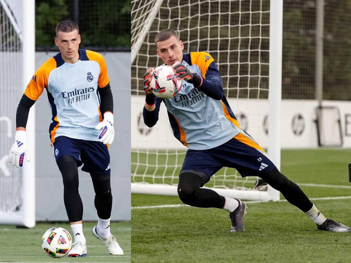 El Real Madrid saldrá con Andriy Lunin en la portería, no hay debate en ese tema, porque el ucraniano ha estado reemplazando a Courtois y lo ha hecho de buena forma.