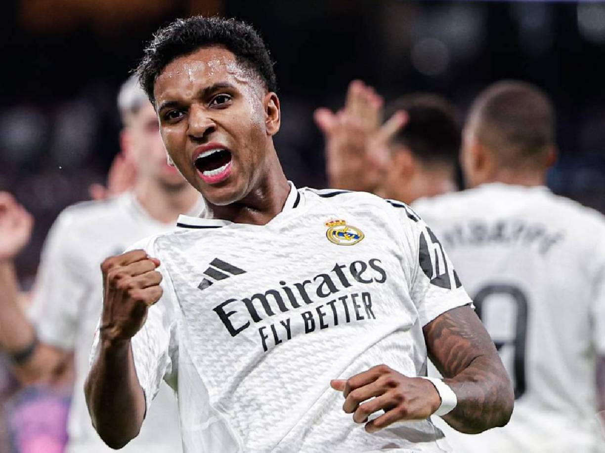 Ataque: Rodrygo entró en el 11 titular del equipo de Ancelotti.