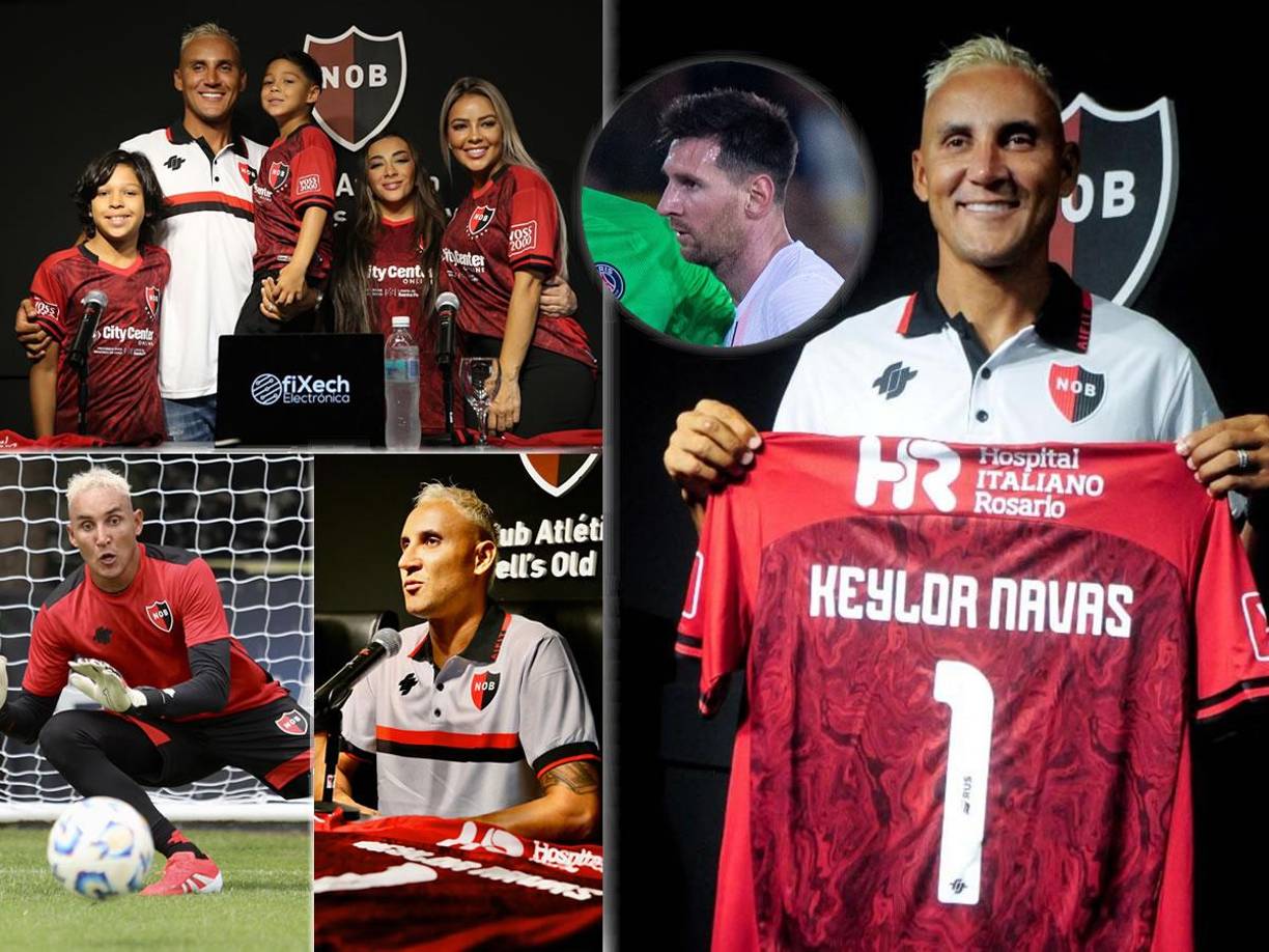Keylor Navas ya es un ‘leproso’ más. El portero costarricense fue presentado por su nuevo equipo, el Newell’s Old Boys de Argentina. Así fue su presentación, su esposa Andrea Salas robó cuativó y un mensaje inesperado.