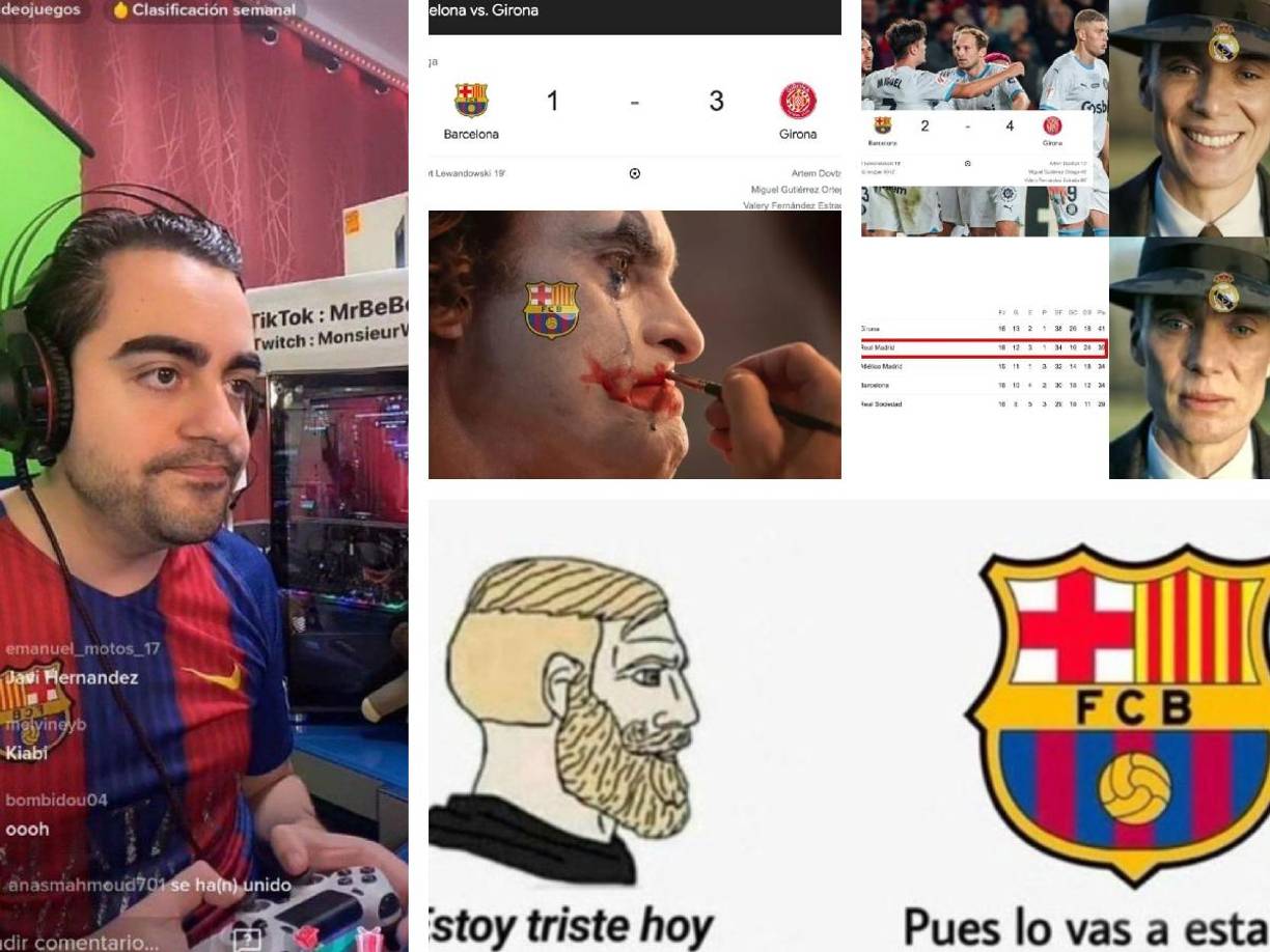 Barcelona cayó 2-4 ante el Girona por la jornada 16 de la Liga Española y los jocosos memes no faltaron. Así se burlaron del equipo de Xavi en redes sociales. 